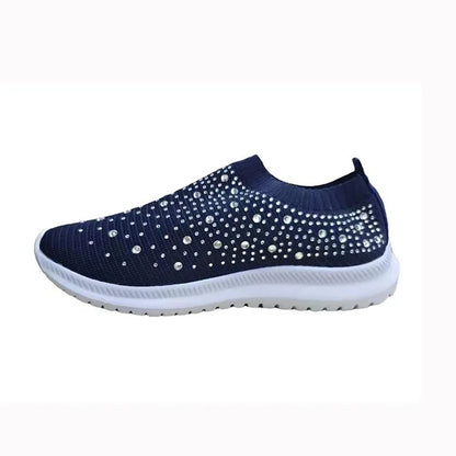 Vulkanisierte Schuhe Turnschuhe Frauen Trainer gestrickte Turnschuhe Damen Slip-on