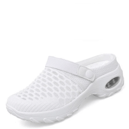 Women's Air Cushion Plattform Mesh Mules Sneaker Sandalen