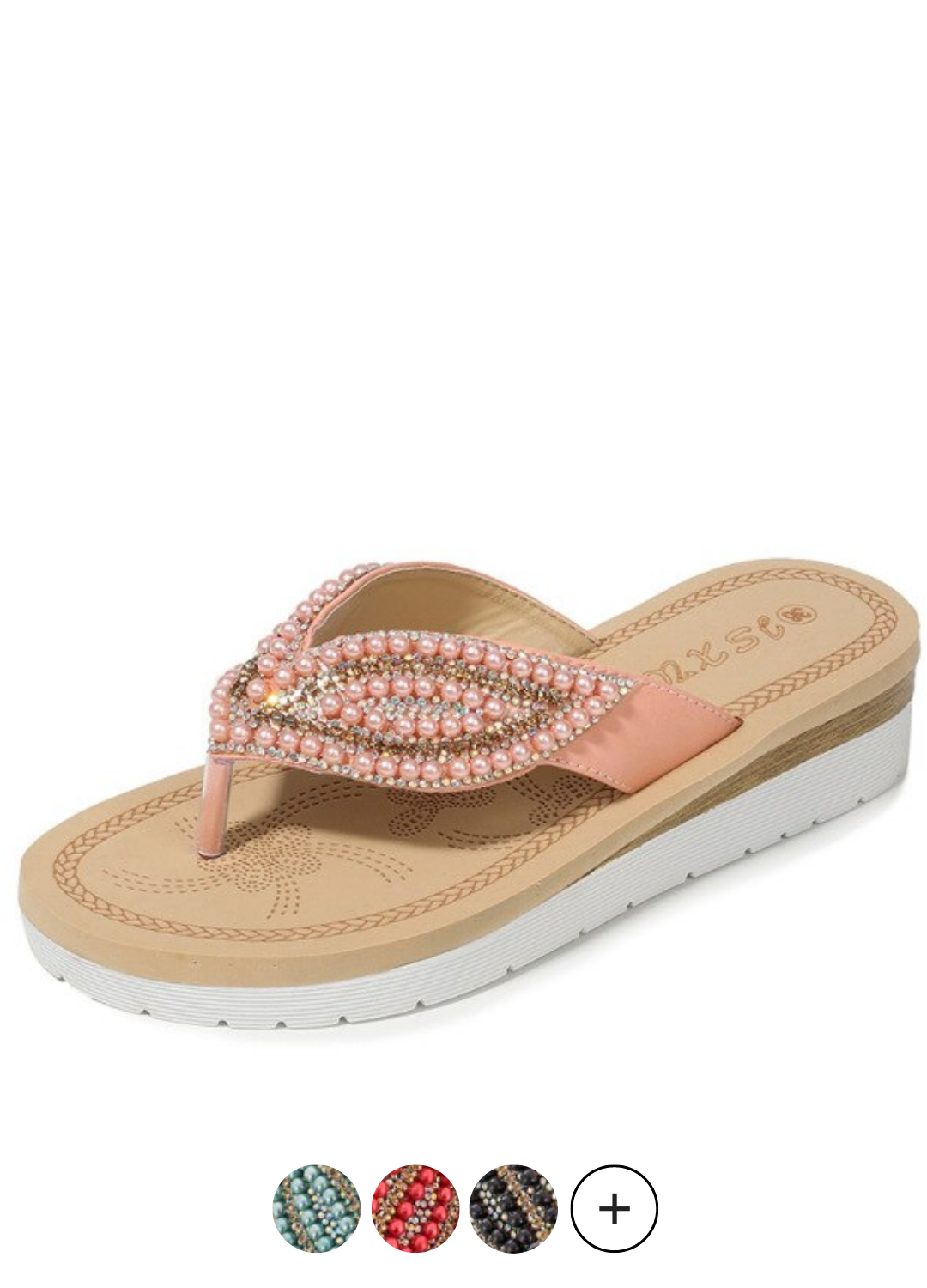 Strand Weiblich Strass Casual Anti-Rutsch-Sandalen