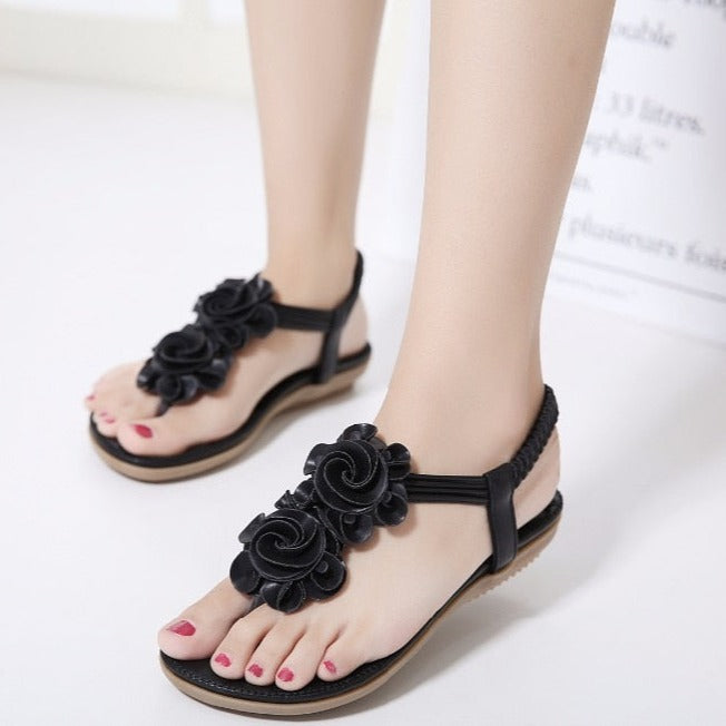 Sandalen mit Blumenmuster für Frauen