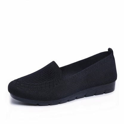 Schwarze Minimalist-Schlupf-Rennradschuhe für Damen