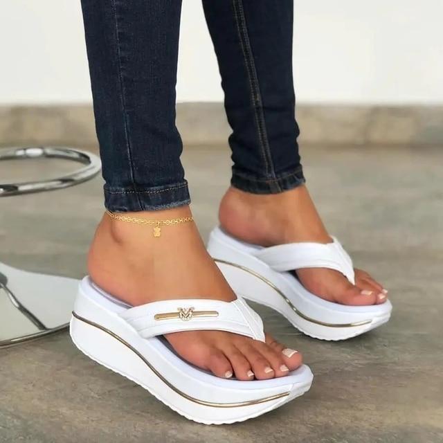 Wedge Flip Flops Sommersandalen