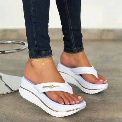 Wedge Flip Flops Sommersandalen