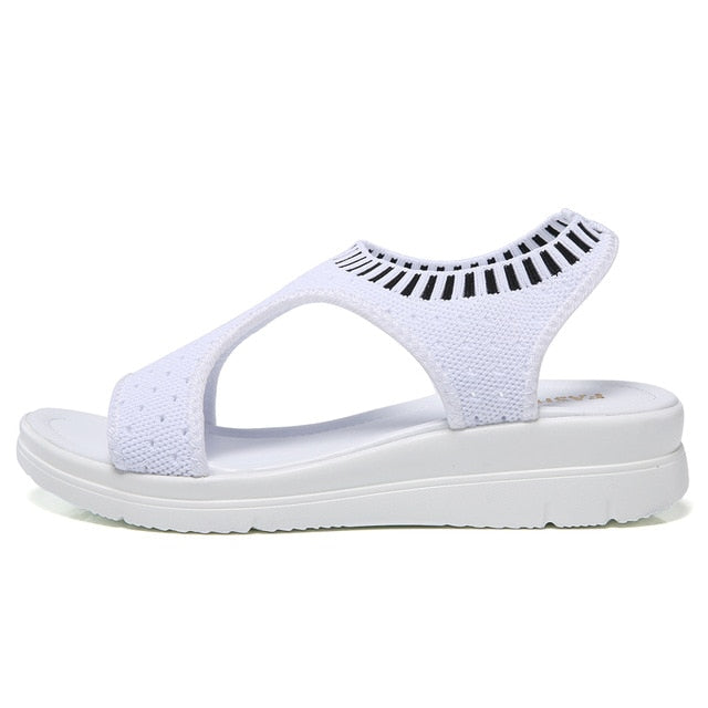 Sommer-Keil-Komfort-Sandalen