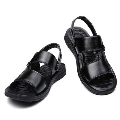 Herren Leder Casual Strand Slipper Sandalen