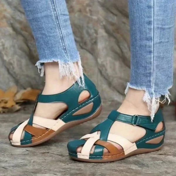 Dames Gemengde Zomer Sandalen met Lage Hak