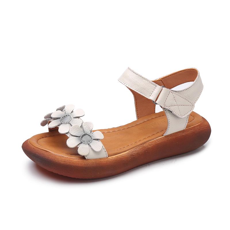 Frauen Schnallenriemen Floral Sandalen